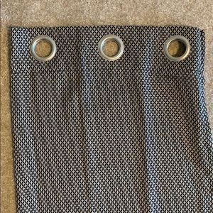 Set of 4 Curtains 3’ x 7’ Black & Cream